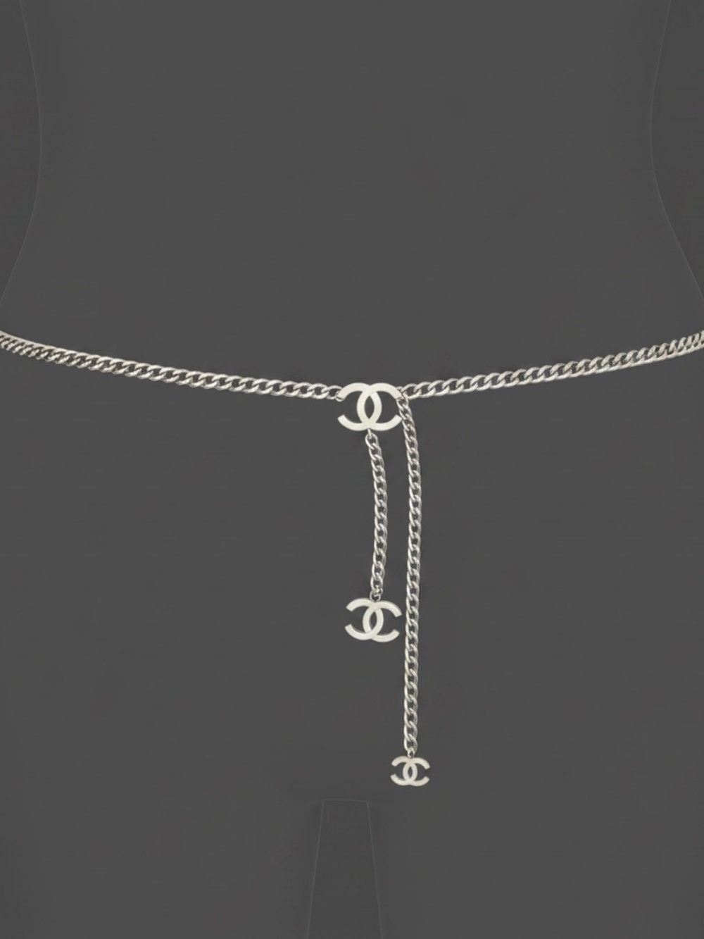 Authentic Chanel 11V Silver CC Chain Belt & Necklace – 49” – Rare